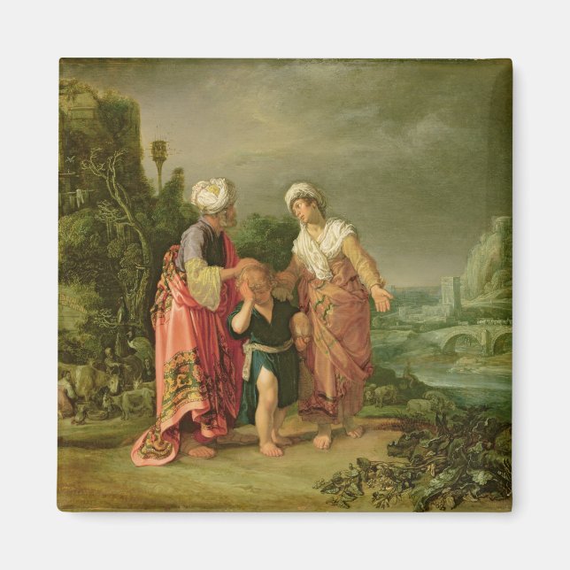 Die Ausweisung von Hagar, 1612 Magnet (Vorne)