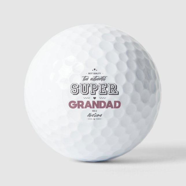 Die authentische Super-Großad Golfball (Vorderseite)
