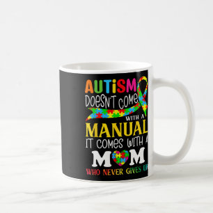 Die Autismus-Mama kommt nicht mit einem manuellen Kaffeetasse