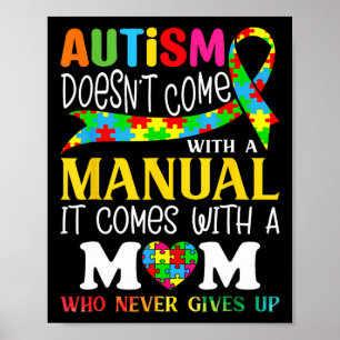 Die Autismus-Mama kommt nicht mit einem manuellen Poster
