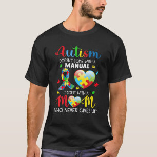 Die Autismus-Mama kommt nicht mit einer Handbuchso T-Shirt
