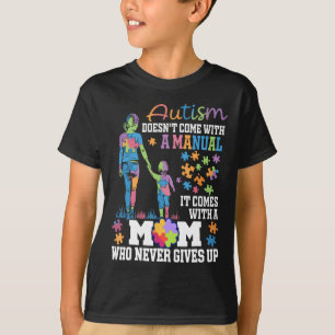 Die Autismus-Mama kommt nicht mit einer Handbuchso T-Shirt