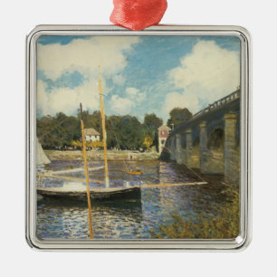 Die Autobahnbrücke in Argenteuil von Claude Monet Ornament Aus Metall