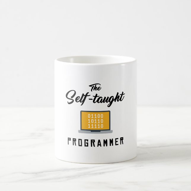 Die autodidaktische Programmierer-Tasse Kaffeetasse (Mittel)