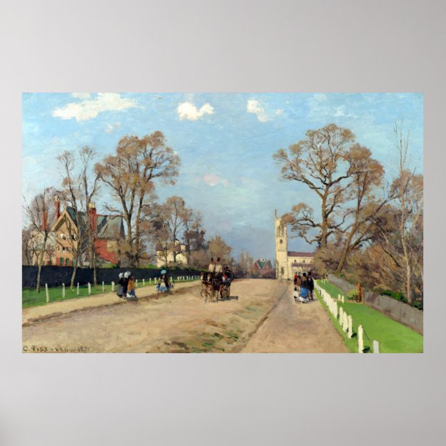 Die Avenue, Sydenham Camille Pissarro Poster (Vorne)