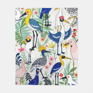 Die Aviary Almanac Fleecedecke