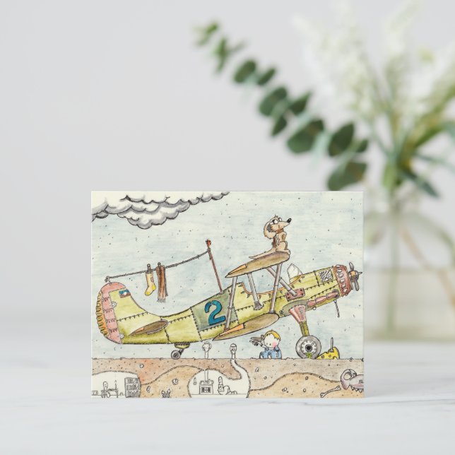 Die Aviator-Postkarte Postkarte (Stehend Vorderseite)