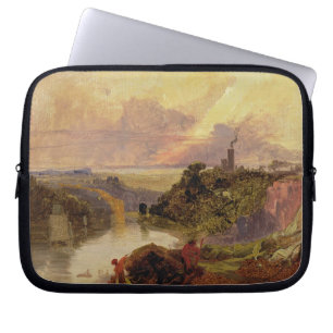 Die Avon-Schlucht am Sonnenuntergang (Öl auf Laptopschutzhülle
