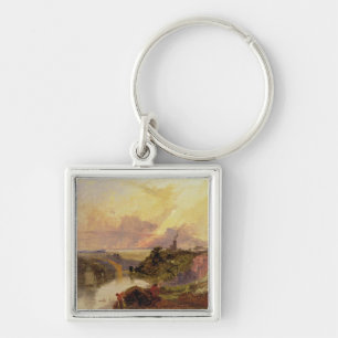 Die Avon-Schlucht am Sonnenuntergang (Öl auf Schlüsselanhänger