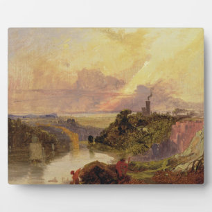 Die Avon-Schlucht bei Sunset (Öl auf Papier) Fotoplatte
