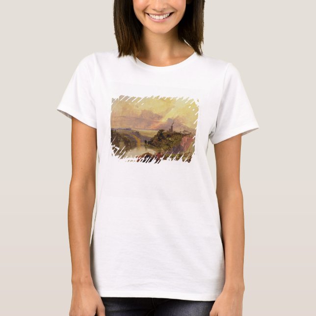 Die Avon-Schlucht bei Sunset (Öl auf Papier) T-Shirt (Vorderseite)