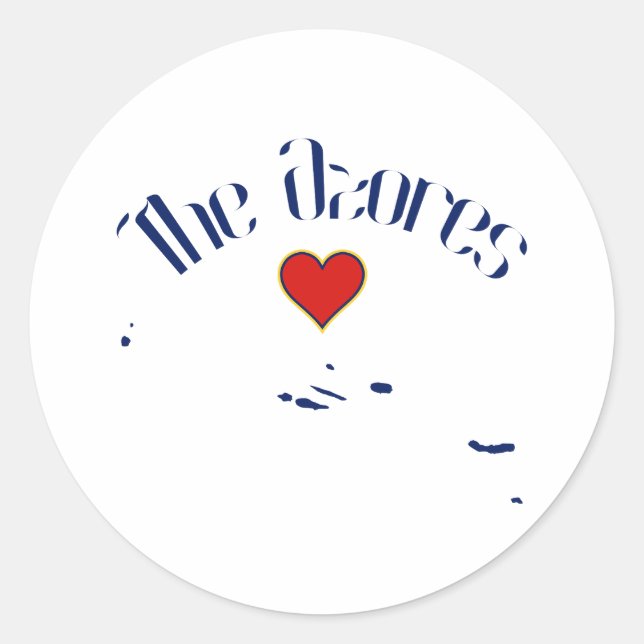 Die Azoren Runder Aufkleber (Vorderseite)