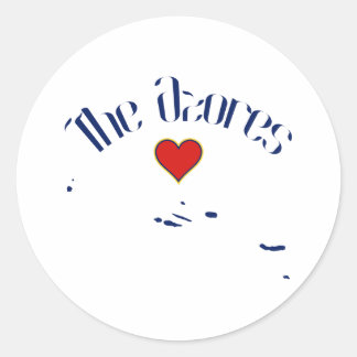 Die Azoren Runder Aufkleber