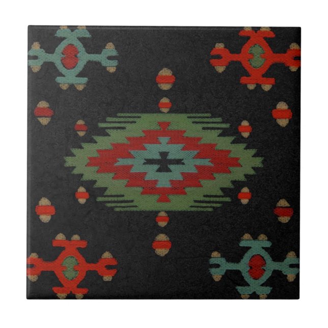Die Azteken-Keramik Fliese (Vorderseite)