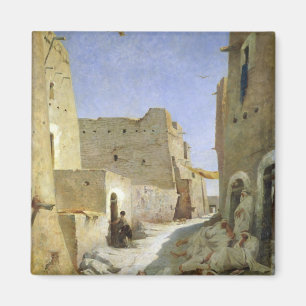 Die Bab-EL-Gharbi Straße, Laghouat, 1859 Magnet