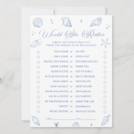 Die Babydusche an der Küste würde eher eine Spielk Einladung