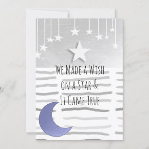 Die Babydusche von Sternen und Moon Boy Einladung