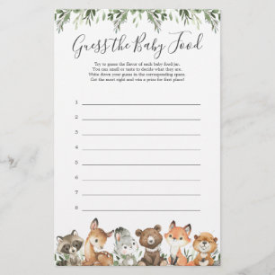 Die Babydusche von Woodland-Tieren empfiehlt das B