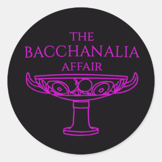 Die Bacchanalia-Affäre Rundsticker Runder Aufkleber