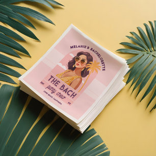 Die Bach Party Crew Retro Junggeselinnen-Abschied Serviette