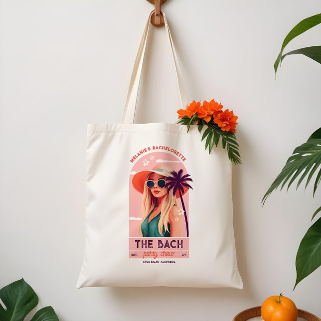 Die Bach Party Crew Retro Junggeselinnen-Abschied Tragetasche (The Bach Party Crew Retro Woman Bachelorette Party Tote Bag)