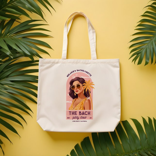 Die Bach Party Crew Retro Junggeselinnen-Abschied Tragetasche (The Bach Party Crew Retro Woman Bachelorette Party Tote Bag)