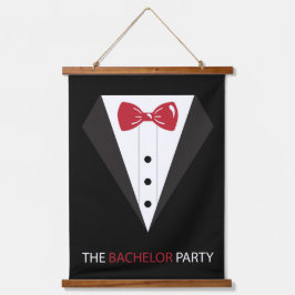 Die Bachelor-Partei Wandteppich Mit Holzrahmen