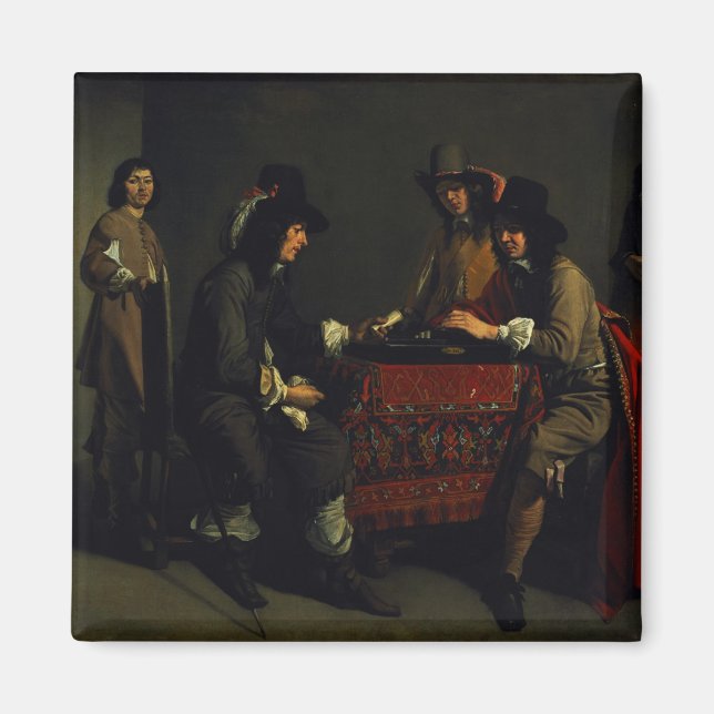 Die Backgammon-Spieler Magnet (Vorne)