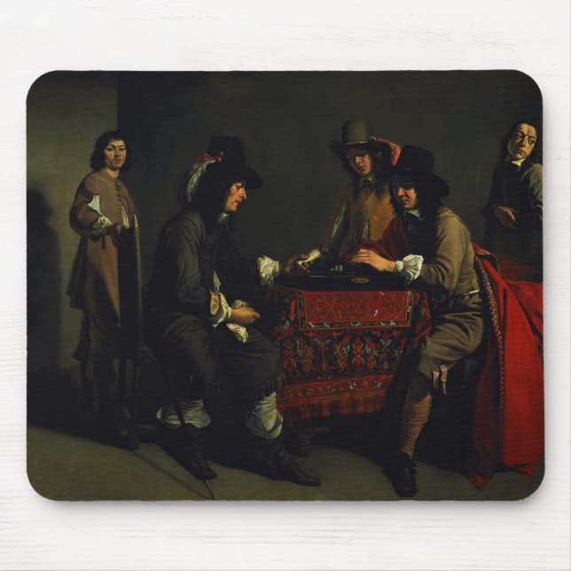 Die backgammon-Spieler Mousepad (Vorne)