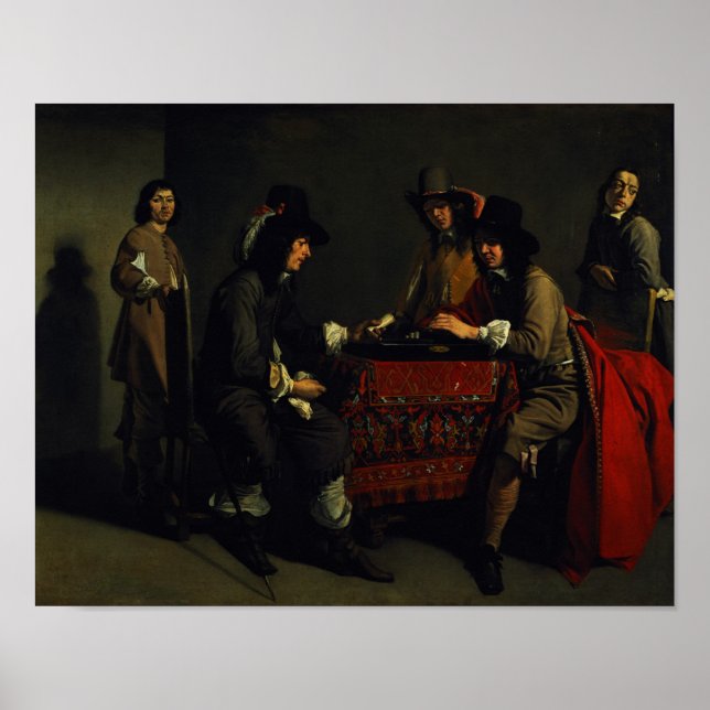 Die Backgammon-Spieler Poster (Vorne)