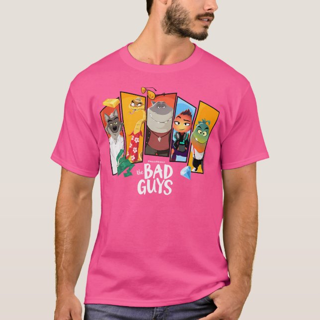 Die "Bad Typ Character Group Panels" T-Shirt (Vorderseite)