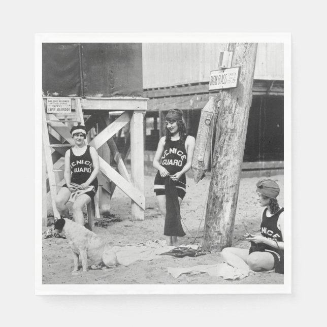 Die Bademeister von Venedig, Anfang des 19. Jahrhu Serviette (Vorderseite)