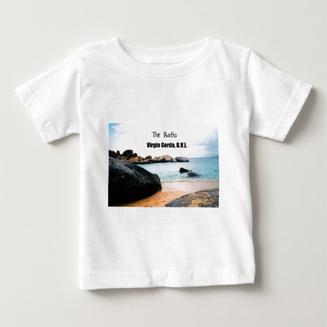 Die Bäder, Jungfrau Gorda B.V.I. Baby T-shirt (Vorderseite)