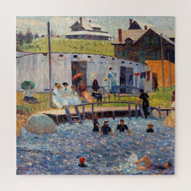 Die Badestunde mit beeindruckendem Renoir-Gemälde Puzzle (Vertikal)