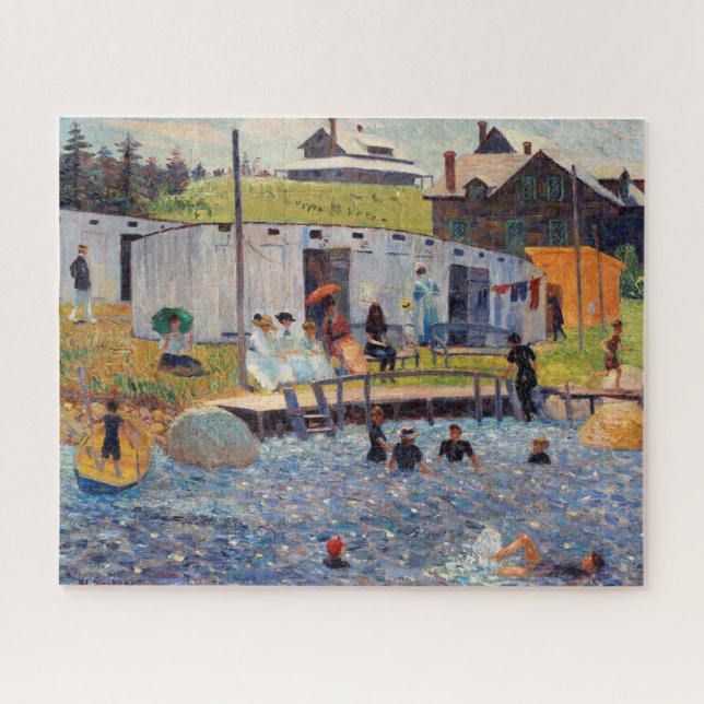 Die Badestunde mit beeindruckendem Renoir-Gemälde Puzzle (Horizontal)