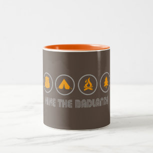 Die Badlands wandern Zweifarbige Tasse