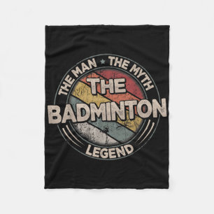 Die Badminton-Legenden Retro-Shuttle Herren-Badmin Fleecedecke