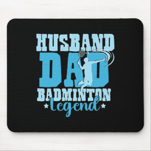 Die Badminton Legends Retro Shuttle Men's Badminto Mousepad