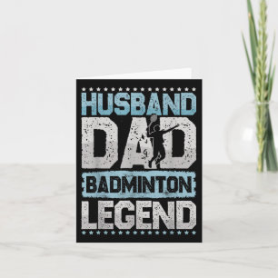 Die Badminton Legends Retro Shuttle Mens Badminton Karte