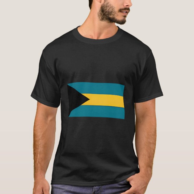 Die Bahamas Flag West Indies Archipel Nassau T-Shirt (Vorderseite)