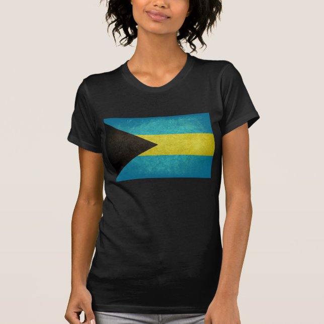 Die Bahamas-Flagge; Bahamas T-Shirt (Vorderseite)