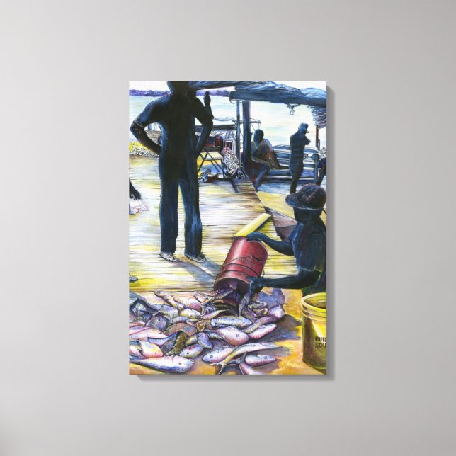 Die Bahamas-Karte von heute Leinwanddruck (Vorderseite)