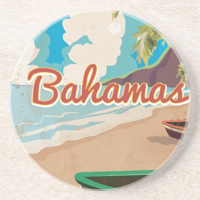 Die Bahamas Sandstein Untersetzer (Vorne)