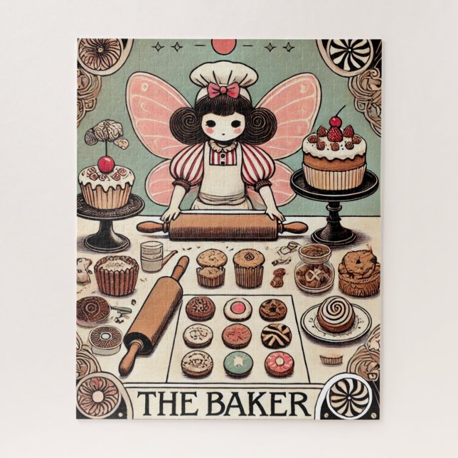 Die Baker Tarot Card Fairy Puzzle (Vertikal)