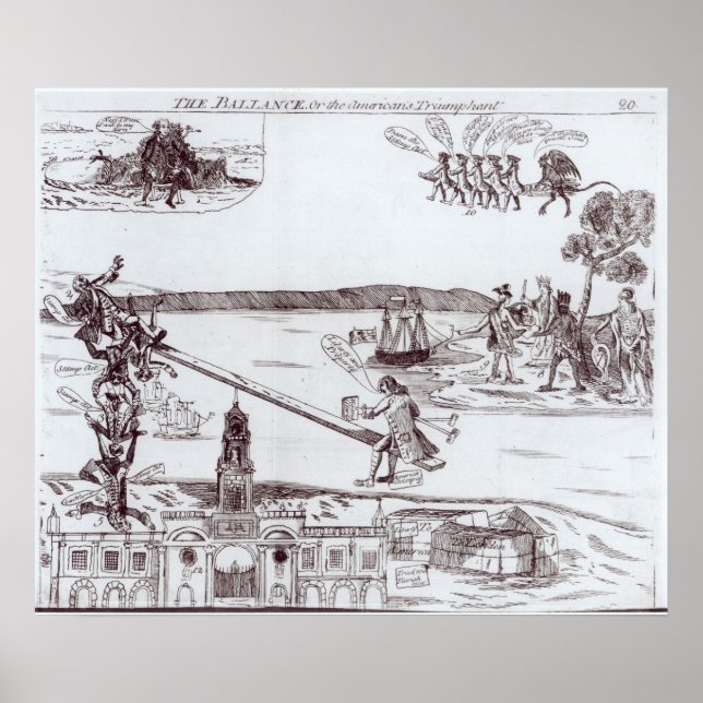 Die Ballance oder die Amerikaner triumphieren Poster (Vorne)