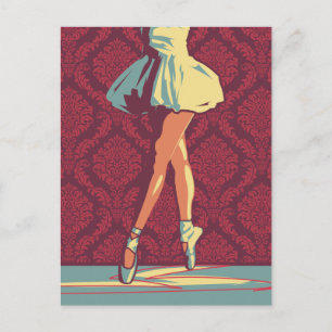 Die Ballerina Postkarte