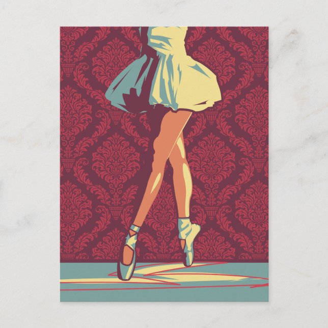 Die Ballerina Postkarte (Vorderseite)