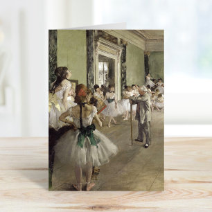 Die Ballettklasse   Edgar Degas Karte