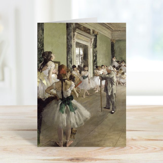 Die Ballettklasse | Edgar Degas Karte (Von Creator hochgeladen)