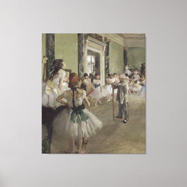Die Ballettklasse von Edgar Degas Leinwanddruck (Vorderseite)